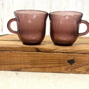 Vintage purple glass cups fortecrisa Mexico replacement cup
